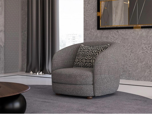 Moderne meubels fauteuil gestoffeerde zitting ontwerper inrichting gestoffeerd meubilair textiel nieuw