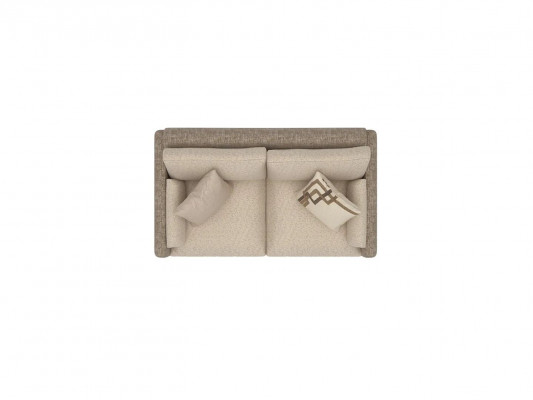 Luxe Beige Tweezitsbank Bank Bekleding Meubels Textiel Woonkamer Inrichting