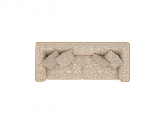 Driezitsbank Textiel Woonkamer Beige Gestoffeerde Meubels Luxe Banken Bankstel