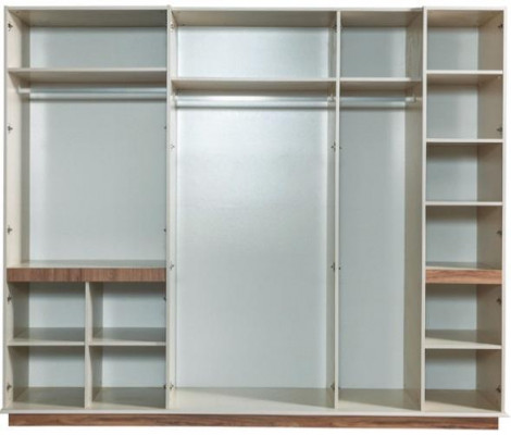 Witte moderne kledingkast Slaapkamerkasten Luxe houten meubels