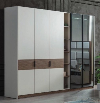 Witte slaapkamer kledingkast Luxe Moderne kast met schuifdeuren