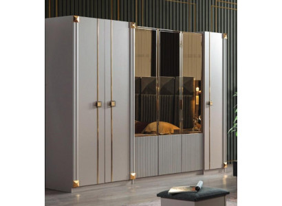 Ontwerper kledingkast Slaapkamer Luxe kasten Stijl Houten meubels