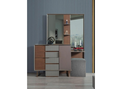Moderne slaapkamer set kaptafel met spiegel kruk 3-delige set
