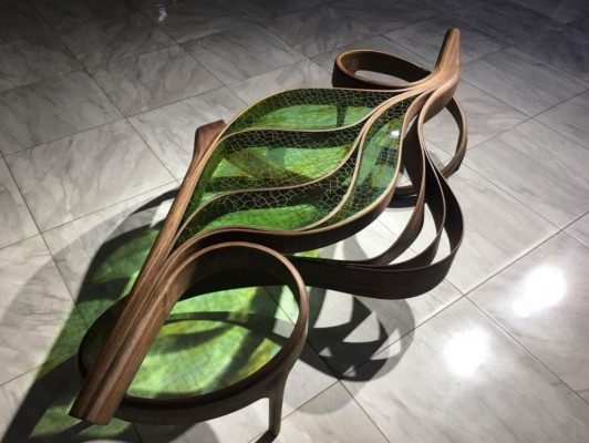 Moderne salontafel epoxyhars koffietafell tafels hout bijzettafel