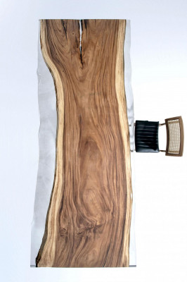 Eettafel Vergadertafels Eettafel Epoxyhars Tafel Hout Bruin