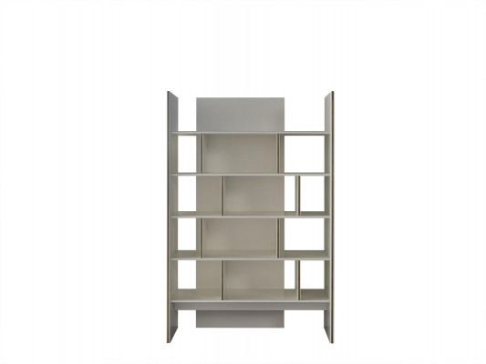 Salonkast Tv-standaard RTV Lowboard Dressoir Boekenplanken Hout Wit