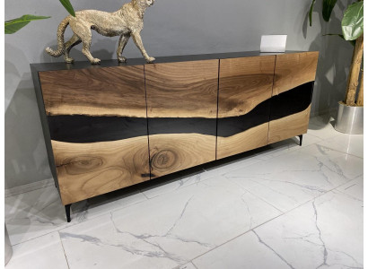 Epoxyhars dressoir kast bruin woonkamer hout dressoir modern