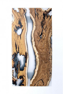 Keukentafel Eettafel Epoxyhars Eettafel Tafel 160 cm Hout Bruin