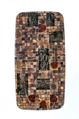 Keukentafel Eettafel Epoxyhars Eettafel Tafel 140 cm Hout Bruin