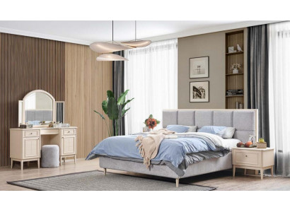 Complete slaapkamer meubelset Bed 2x Nachtkastje Kaptafel 4-delig Nieuw