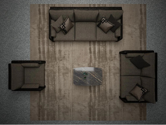 Sofagarnituur 4-delig gestoffeerd meubelset textiel woonkamer set bekleding