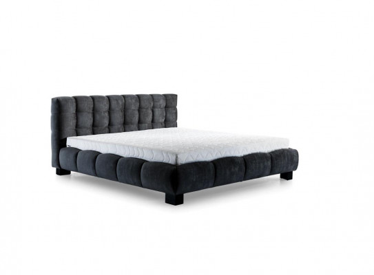 Slaapkamer Set Blauw Bed Hout 2x Nachttafels Elegant Stijl Modern Nieuw 3-delig.