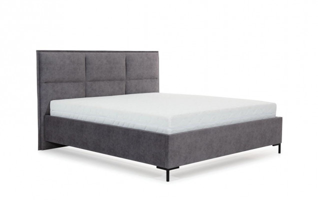 Slaapkamerset Grijs Bed Elegant 2x Nachtkastjes Compleet Set Mooi 3-delig.