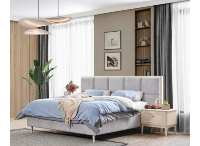 Ontwerp slaapkamer set bed + 2x nachtkastjes Luxe tweepersoonsbed