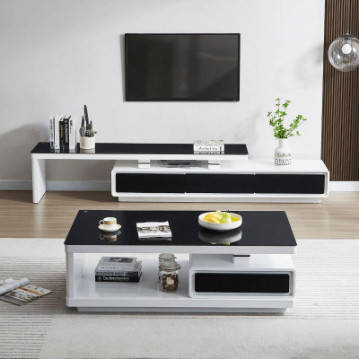 Ontwerper Modern Sideboard Zwart-witte commode TV-stand Luxe