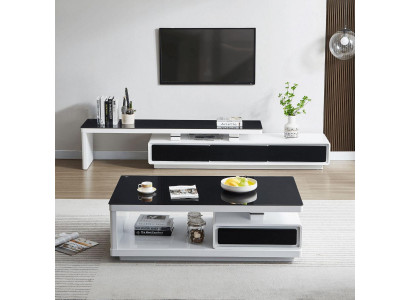 Ontwerper Modern Sideboard Zwart-witte commode TV-stand Luxe