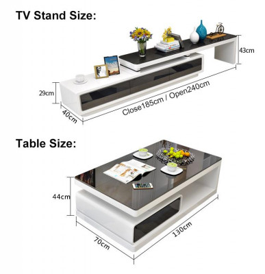Ontwerper Modern Sideboard Zwart-witte commode TV-stand Luxe