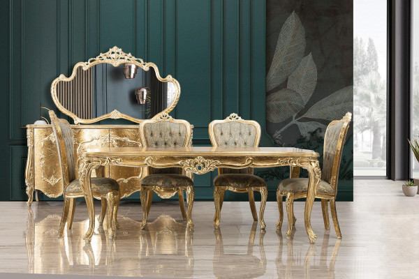Barok antiek stijl eettafel tafel Echt hout Klassieke design tafels Rococo