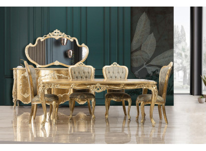 Barok antiek stijl eettafel tafel Echt hout Klassieke design tafels Rococo