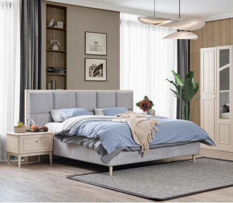 Bed Ontwerp Tweepersoonsbed Luxe Bedden Gestoffeerd Slaapkamermeubilair Nieuw