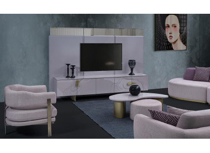 Sideboard RTV Lowboard TV Ständer Roze Hout Modern Woonkamer Kast