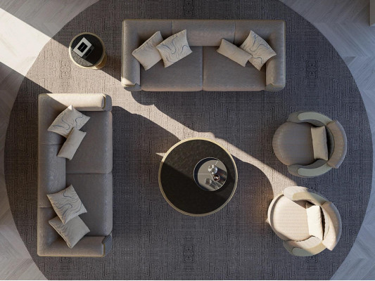 Sofagroep 4-delig Gestoffeerde Bank Woonkamer Driezitsbank Ontwerp Modern Fauteuil