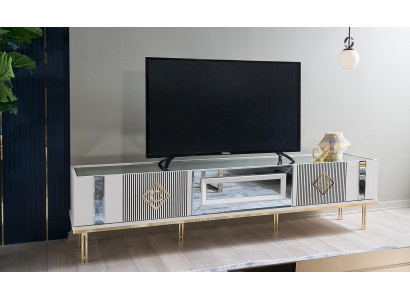Sideboard RTV Lowboard TV-standaard Hout Wit Woonkamer Tafel Kast