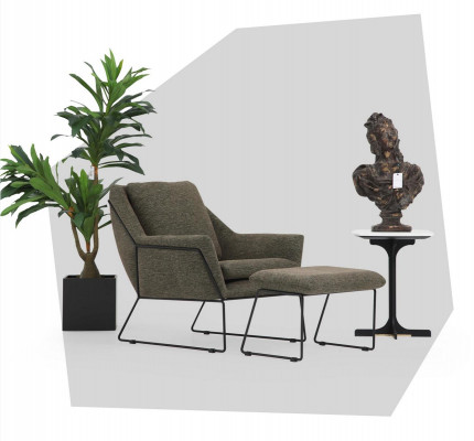 Moderne groene fauteuil Cocktailsessel luie stoel woonkamer meubels design