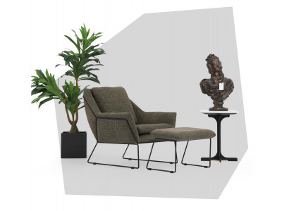 Moderne groene fauteuil Cocktailsessel luie stoel woonkamer meubels design