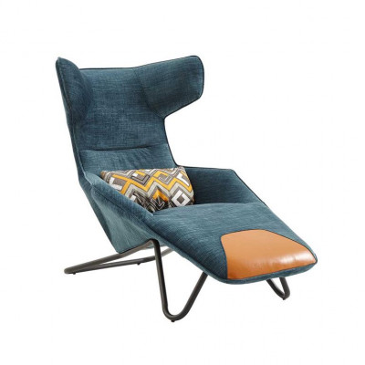 Luxe groene fauteuil 1-zits woonkamer gestoffeerde zitmeubels fauteuil met bekleding