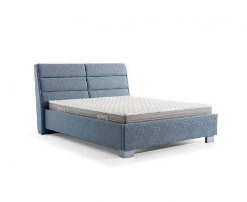 Slaapkamer Set Blauw Bed Mooi 2x Nachtkastjes Compleet Set Luxe Nieuw 3-delig.