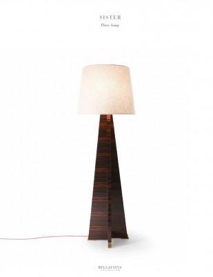 Woonkamer staande lamp messing vloerlamp ganglamp Bellavista Collection