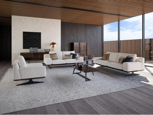 Woonkamer Set Volledige set Moderne Driezitsbank Fauteuil Driezits Bank