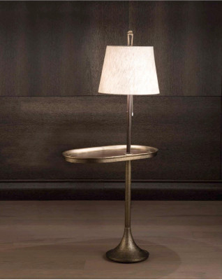 Woonkamer inrichting Halzuil marmer met messing standaard Bellavista Collection