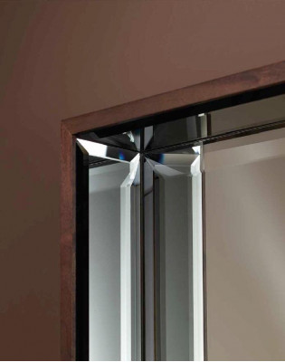 Spiegel met woonkamer wandspiegel woonkamer nieuwe framekleur bruin