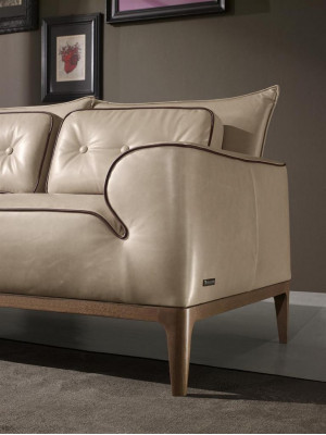 Bankstel Prianera designbank fauteuil gestoffeerde banken 3-delig set chaise longue