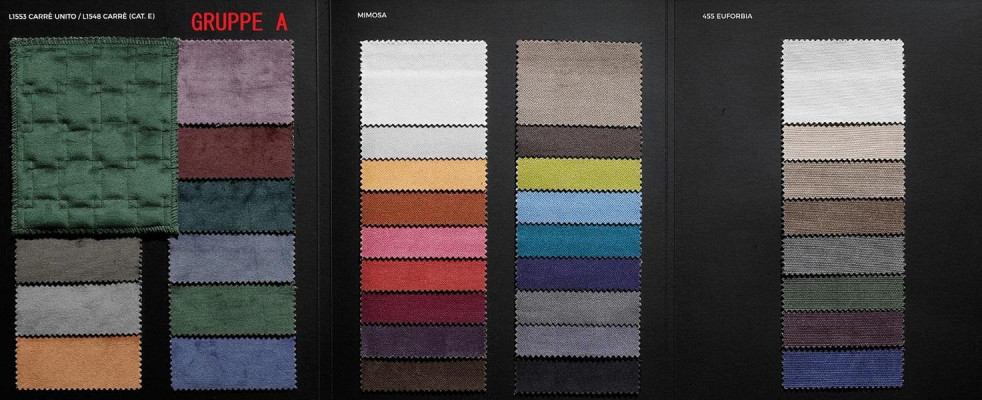 Bruine hoekbank L-vorm bank design gestoffeerd modern textiel woonkamer