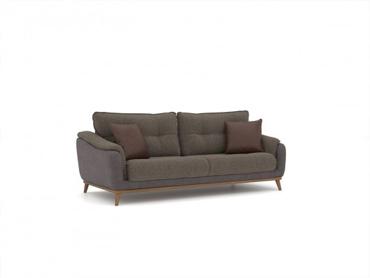 Sofa set 3-delig Fauteuil Modern 2x Bank Bank Driezitter Gestoffeerde meubels Woonkamer