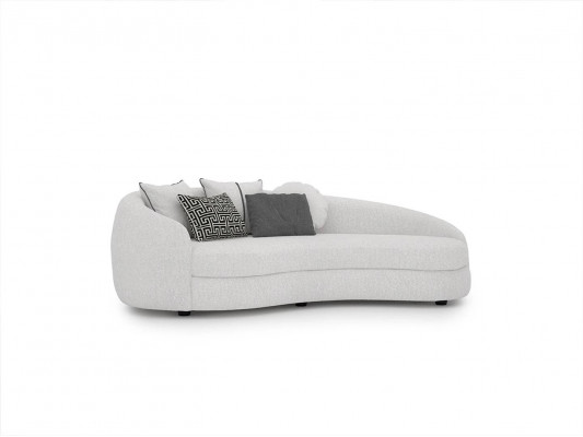 Luxe Wit Driezitsbank Moderne Meubelstof Bank Textiel Designer Inrichting