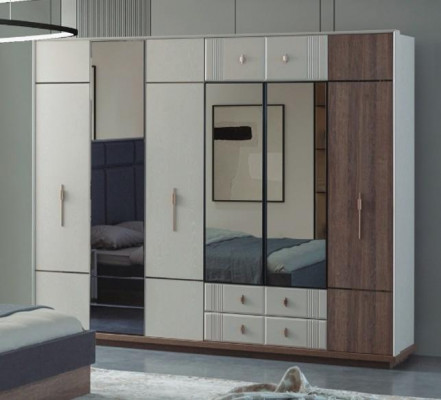 Grote Witte Kledingkast Stijlvol Slaapkamer Hout Luxe Kasten
