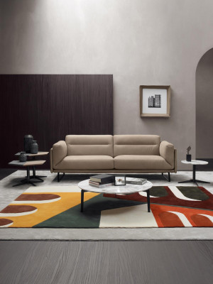 Luxe driezitsbank 3-zitsbanken Moderne meubels Beige bank