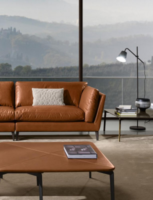 Bankstel 3-zits Bruin Luxe Design Meubels Woonkamer Meubels Leder Prianera Stijl Nieuw