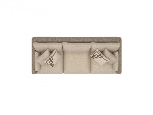 Nieuwe driezitsbank Beige Gestoffeerde bank Woonkamer Luxe design