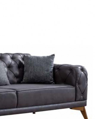 Bank Bekledingsmeubelen Stijl Klassieke bank 3+2+1 Chesterfield Comfortabele set Nieuw