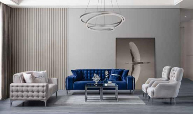 Fauteuil 1-zits banken Stoffen bekleding moderne stijl Comfortabele fauteuil Zachte zitting Nieuw