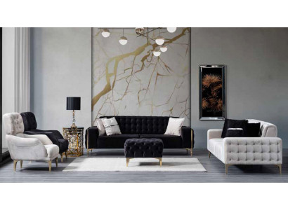 Chesterfield poef Luxueuze bekleding voor de woonkamer Comfortabele poef Nieuw