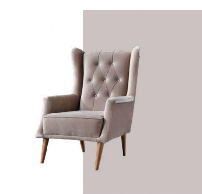 Fauteuil 1-zits fauteuil zachte fauteuil voor woonkamer Comfortabele fauteuil Grijs Nieuw