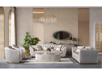 Witte salontafel Woonkamermeubels Luxe tafel Bijzettafel Modern ontwerp