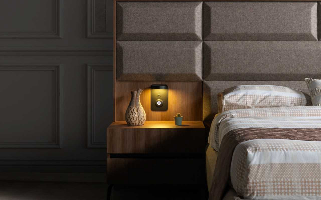 Exclusieve Grijze Slaapkamer Tweepersoonsbed met 2x Nachtkastjes 3-delige Set