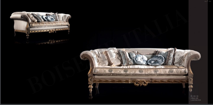 Textiel Sofa Bank Beklede Banken 3-zits Banken Art Deco Driezitter Nieuw